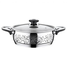 Сотейник Krauff 3,6 литра со стеклянной крышкой диаметр 24 см