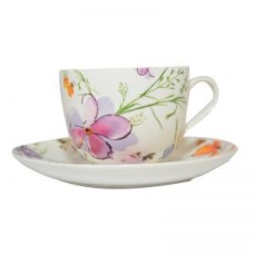 Чашка з блюдцем Aquarelle 230 мл Krauff