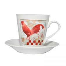 Кавова чашка з блюдцем Village 150 мл Krauff