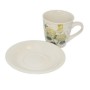 Кавова чашка з блюдцем Hortensie 150 мл Krauff