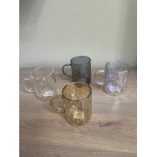 Набір чашок ARDESTO Shine mix, 260мл, прозорий AR2626GM