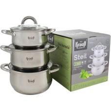 Набор кастрюль с крышками 6 пр. серии Steil Krauff 26-238-078
