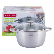 Каструля з кришкою Kamille 5.0л