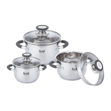 Набір посуду (2 л 4 л 6,5 л) Krauff 26-238-083 Moxie 6 пр.