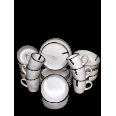 Сервіз Ardesto Marmo MRW 30 предметів білий