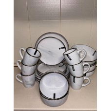 Сервиз Ardesto Marmo MRW 26 предметов MRW белый