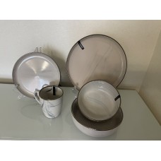 Сервиз Ardesto Marmo MRB 10 предметов бежевый