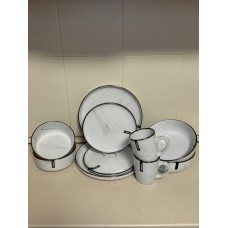 Сервиз Ardesto Marmo MRW 10 предметов белый