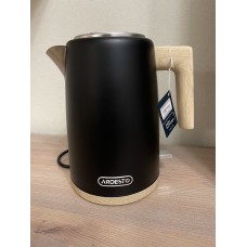 Електрочайник ARDESTO EKL-F420BWD, 1.7л, метал, мат, Strix, чорний