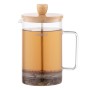 Френч-пресс Ardesto Midori, 800мл, боросиликаное стекло, нержавеющая сталь, бамбук, прозрачный