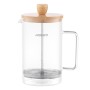 Френч-пресс Ardesto Midori, 800мл, боросиликаное стекло, нержавеющая сталь, бамбук, прозрачный