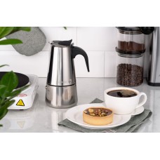 Гейзерна кавоварка Ardesto Gemini Apulia, 0.45л, 9 чашок, нержавіюча сталь