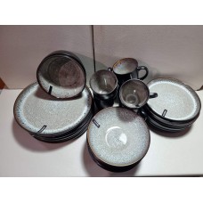 Магічний колір Сервізу Ardesto Bolzano 26 предметів чорнобурий (на 6 персон)