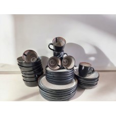Магічний колір Сервізу Ardesto Bolzano 30 предметів чорнобурий (на 6 персон)