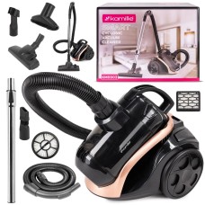 Циклонний пилосос 800Вт Kamille з аксесуарами та фільтром HEPA KM-6903