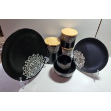 Сервиз KORA LIMITED EDITION Черный 24 предмета