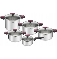 Tefal Набір посуду Cook&Clip, 10 предметів (G723SA74)