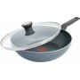 Сковорода ВОК Tefal Generous Cook, 28см, алюміній, бакеліт, скло, чорний
