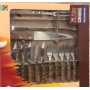 Набор TRAMONTINA Barbecue 15пр(нож 20см,вилка,щип 37см,стол.прил)кол.кор (22399/028)