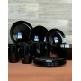 Столовый сервиз Zelie Black Оригинальное внутри- глянец, снаружи-матововое покрытие 25 пр. Arcopal Q8502