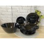 Столовый сервиз Zelie Black Оригинальное внутри- глянец, снаружи-матововое покрытие 25 пр. Arcopal Q8502
