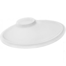 Блюдо овальное с соусником Wilmax 20 см (спайка-6шт)