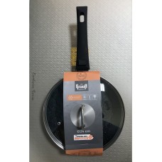 Сковорода 26см с антипригарным покрытием и стеклянной крышкой Krauff Smart Fry  (88-222-115)