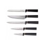 Набор кухонных ножей 6 предметов Kamille KM-7625 из нержавеющей стали с подставкой