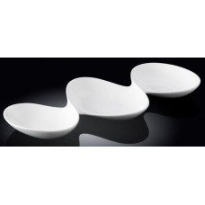 Тройна фарфоровая менажниця Wilmax 37 см