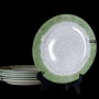 Сервиз Ardesto Siena 12 предметов SWG бело-зелёный