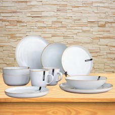 Столовий сервіз Apulia Grey 5 предметів сірий