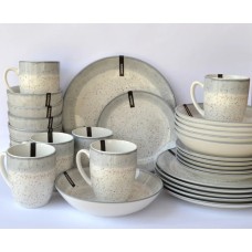 Сервіз Ardesto Siena 5 предметів SW біло-сірий