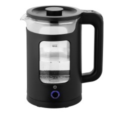 Електрочайник Ardesto EKL-T31GB 1.5 л 1350 Вт, скло+пластик, чорний