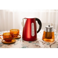 Електрочайник Ardesto EKL-F300R 1.7л/2200Вт/strix контроль/нерж.сталь/червоний