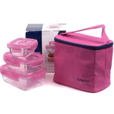 Набор контейнеров из стекла в термосумке Luminarc Pure Box Active 9972P (380 мл, 820мл, 1220 мл)