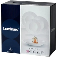 Столовый сервиз Luminarc Louis XV White 18 пр. (V2940)