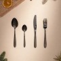 Набор черных столовых приборов 16 предметов Prime Chef Krauff 29-305-198
