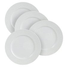 Набор фарфоровых обеденных тарелок из коллекции Лизы Глинской в ​​подарочной упаковке от Krauff 27 см х 4 шт