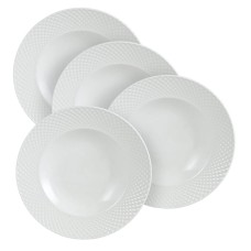 Набор фарфоровых суповых тарелок из коллекции Лизы Глинской в ​​подарочной упаковке от Krauff 22 см х 4 шт