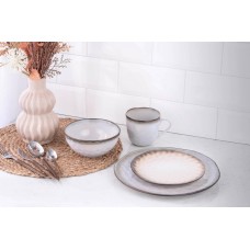 Сервиз Ardesto Umbria 8 предметов бело-серый