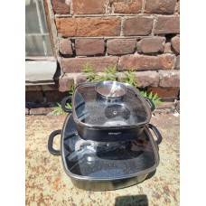 Набор квадратной посуды 4 предмета с антипригарным покрытие MARBLE RINGEL Meyer RG-2129-2