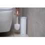 Набор щетка для унитаза с подставкой Ardesto Minimalism 9.5×27.5/38см, металл, полипропилен, бамбук, белый  AR