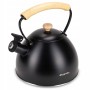 Чайник 2,5 л. чорний з дерев'яною ручкою Kamille KM 0856