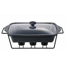 Керамічний марміт 2 літра 36*21*6,5 см. прямокутний з підставкою Kamille KM 6421