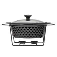 Керамічний мармита круглий з підставкою 2,5 л Kamille KM 6426