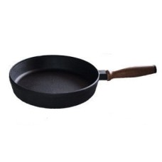 Чавунна сковорода з дерев'яною ручкою 28 см