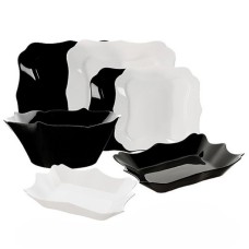 Столовый сервиз Luminarc Authentic Black White 6195e (19 пр)