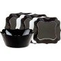 Столовый сервиз Luminarc Authentic Black White 6195e (19 пр)