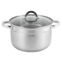 Набор посуды 8 предметов (ковш 2.1л; кастрюле 2.9л, 3.9л, 6.5л) из нержавеющей стали Kamille 5632S