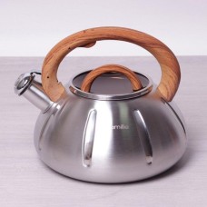 Чайник цільнолитий зі скляною кришкою 3,0 л Kamille KM 0671